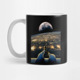 Sitting in the Space Mug